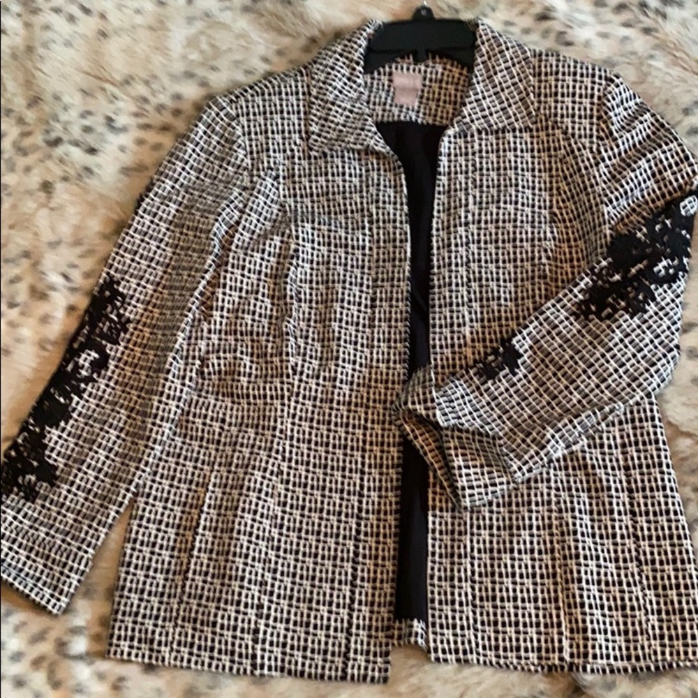 Black and white jacket
